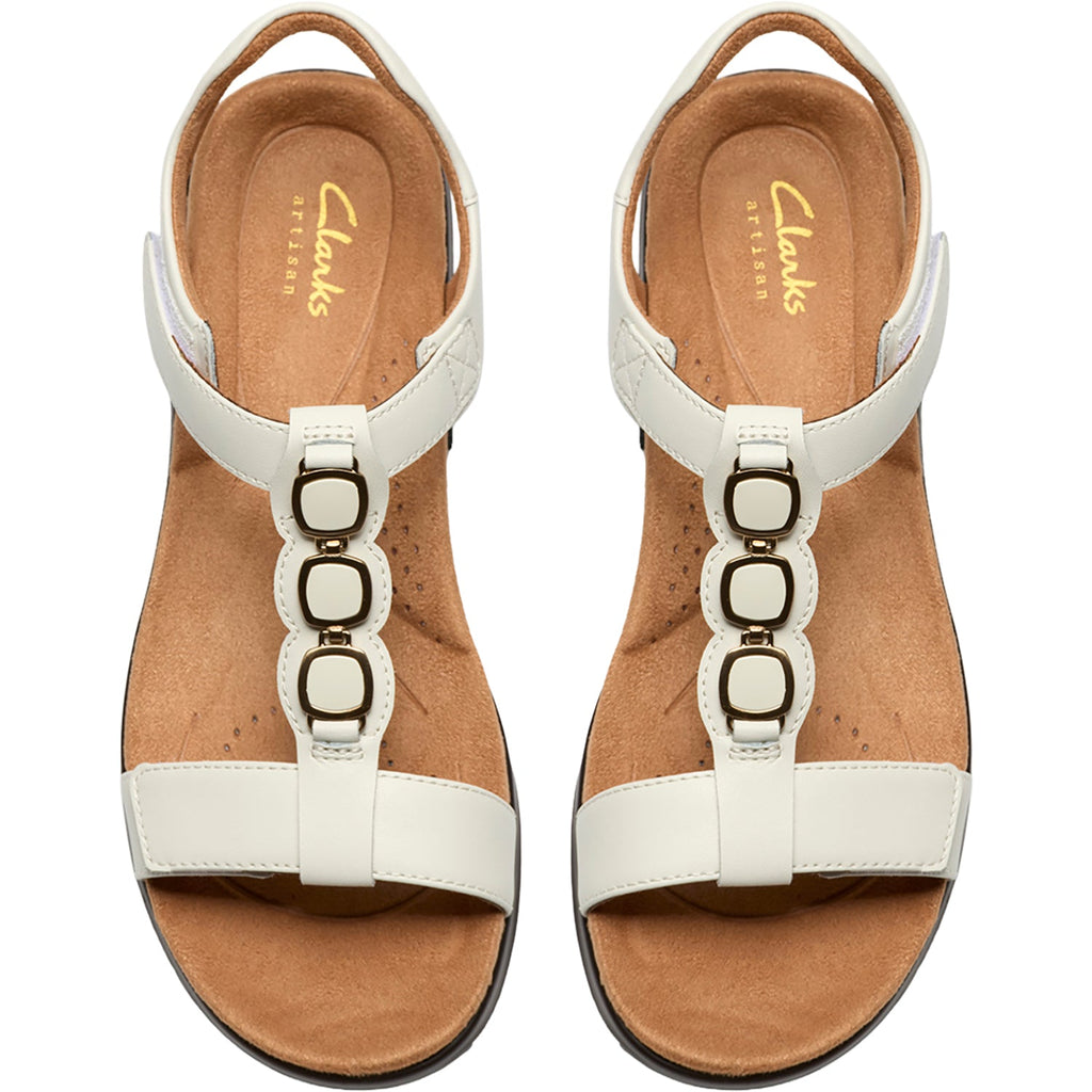 Clarks Kitly Gem Women's Dress Sandals White Patent