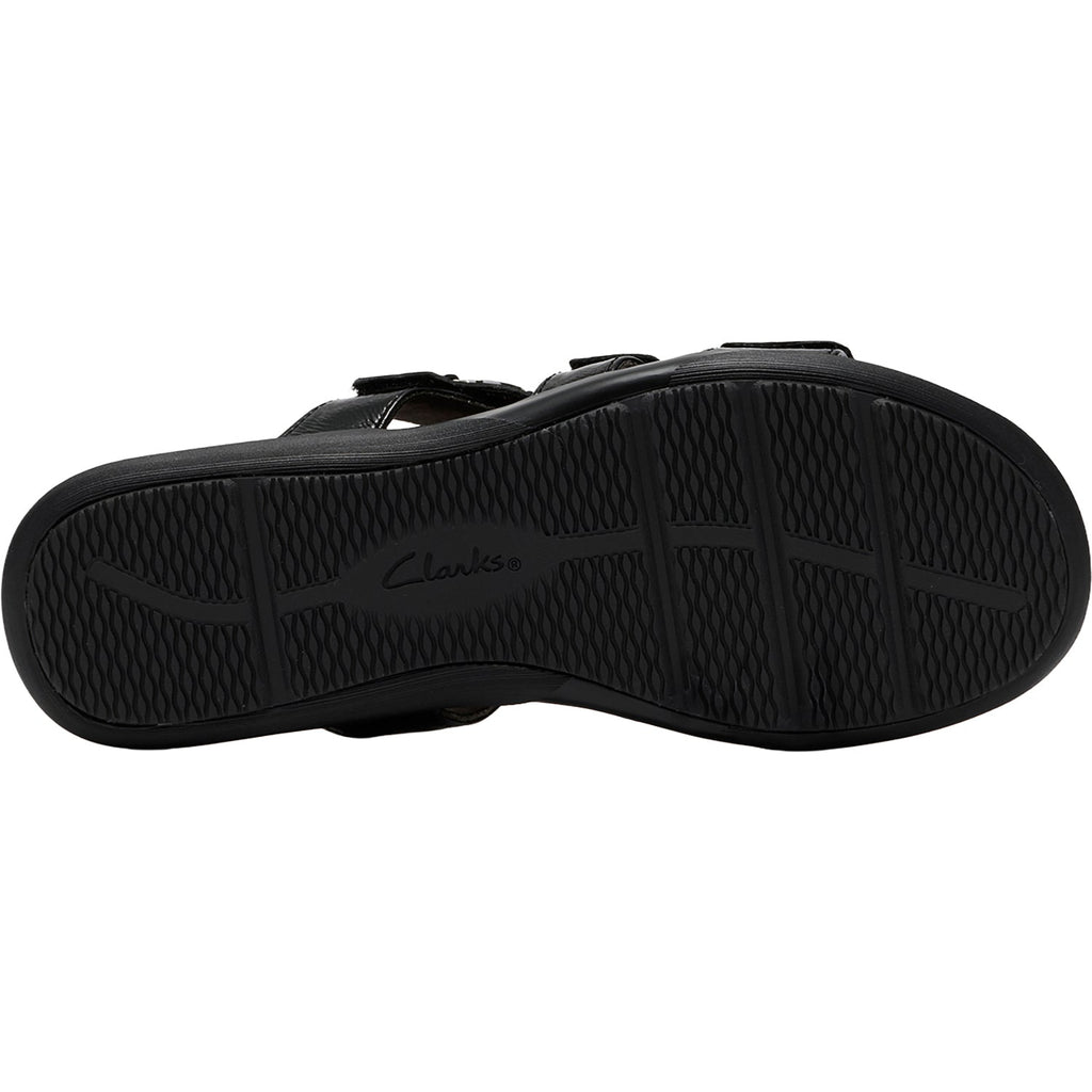 Clarks Kitly Pearl Women's Dress Sandals Black Pat