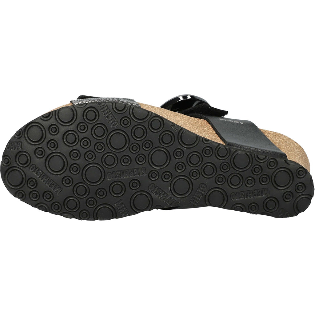Mephisto Leandre Women's Wedge Sandals Grey Havana