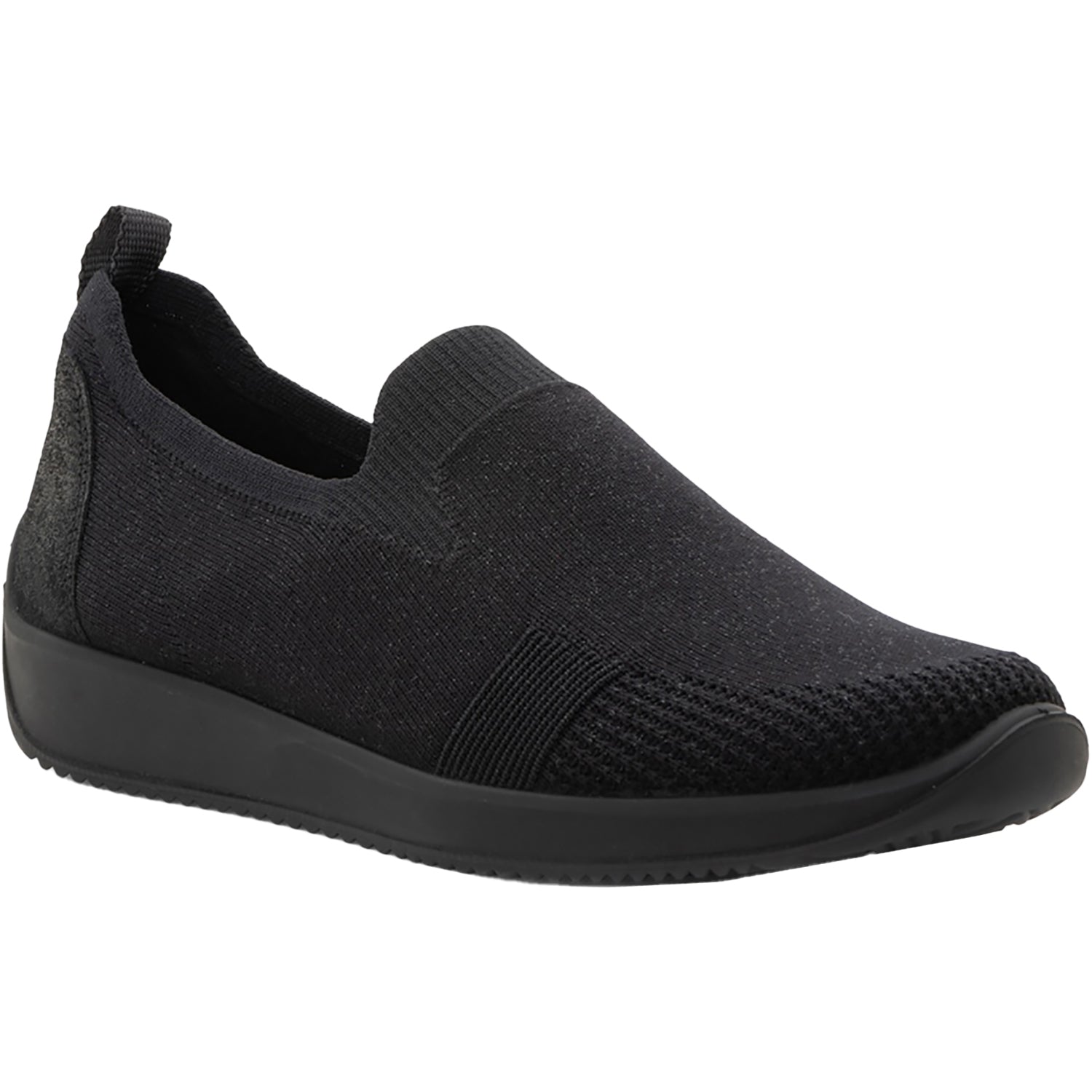 Ara Leena 3 Women's Athletic Shoes & Athleisure Slip Ons Black/Black Metallic Wovenstretch