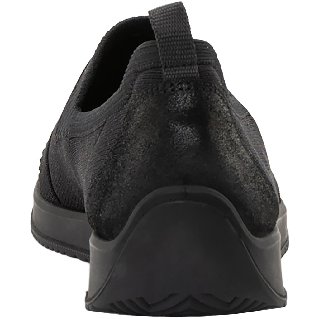 Ara Leena 3 Women's Athletic Shoes & Athleisure Slip Ons Black/Black Metallic Wovenstretch