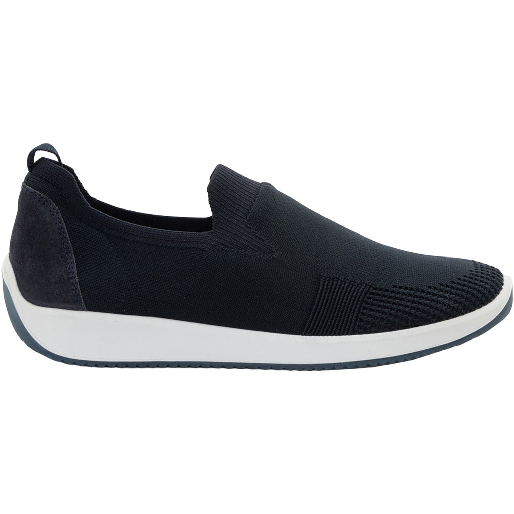 Ara Leena 3 Women's Athletic Athleisure Shoes Slip Ons Navy/White Wovenstretch