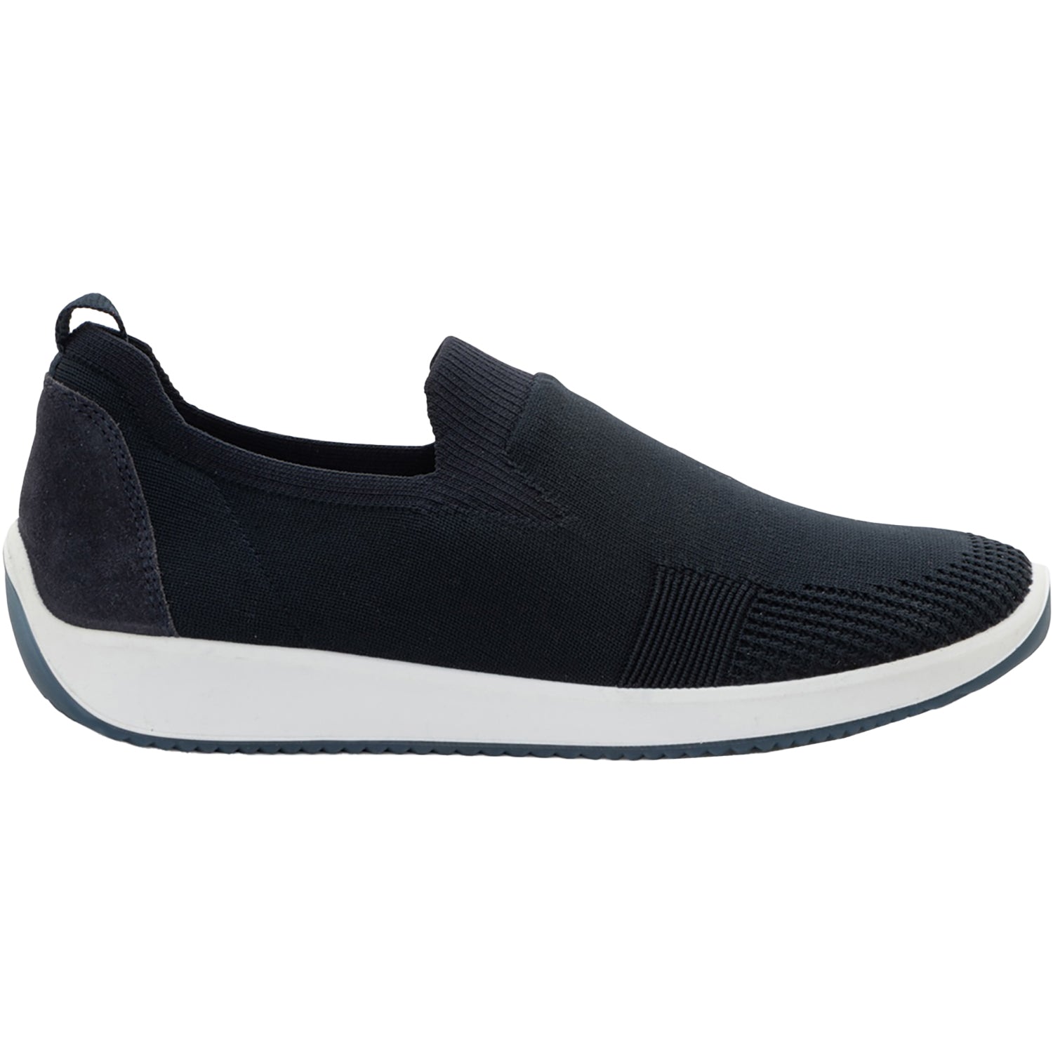 Ara Leena 3 Women's Athletic Athleisure Shoes Slip Ons Navy/White Wovenstretch