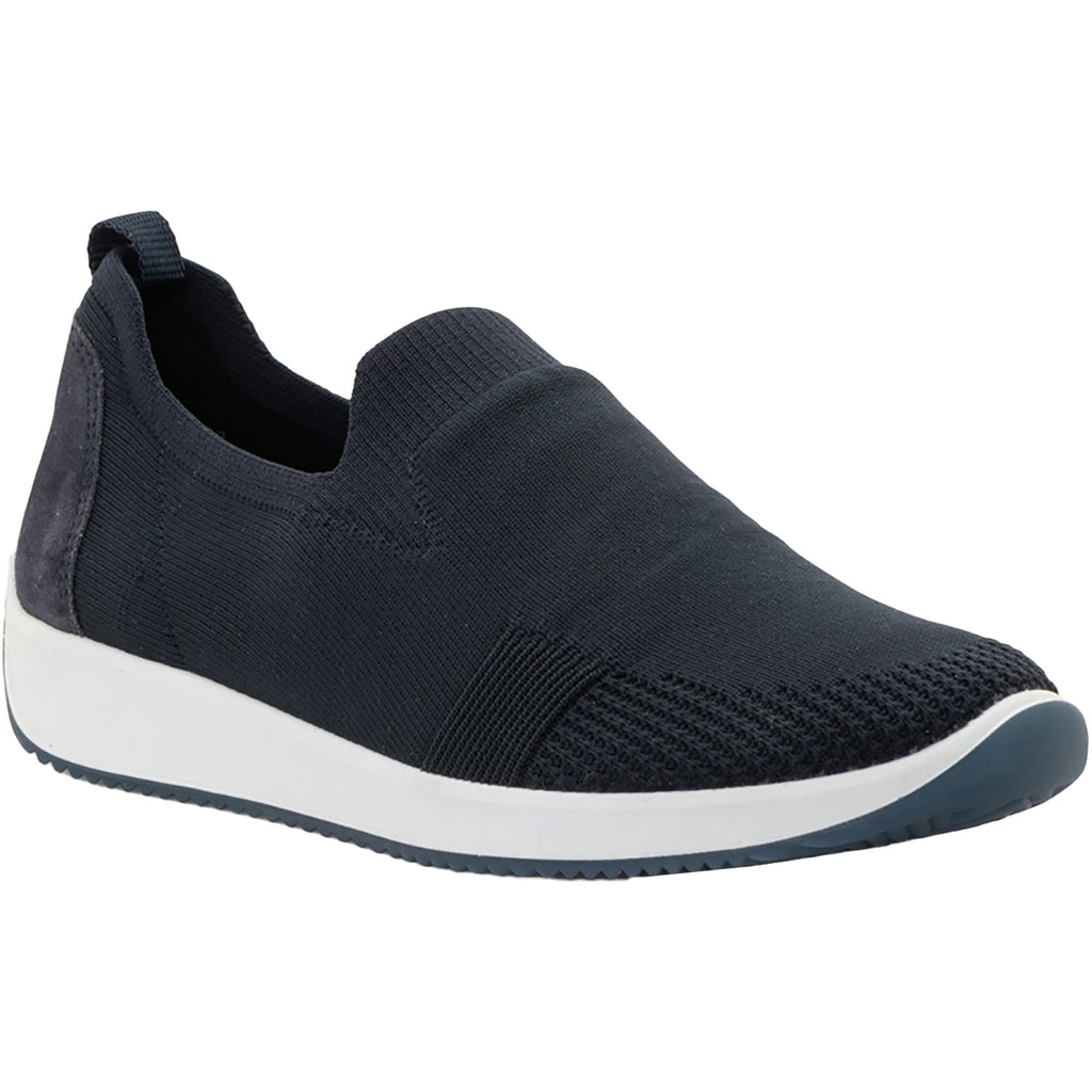 Ara Leena 3 Women's Athletic Athleisure Shoes Slip Ons Navy/White Wovenstretch