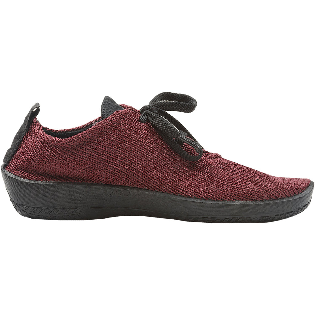 Arcopedico LS Knit Fabric Women's Athleisure Lace Up Shoes Bordeaux