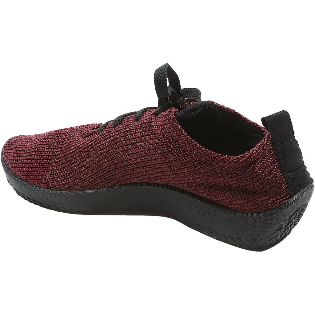 Arcopedico LS Knit Fabric Women's Athleisure Lace Up Shoes Bordeaux