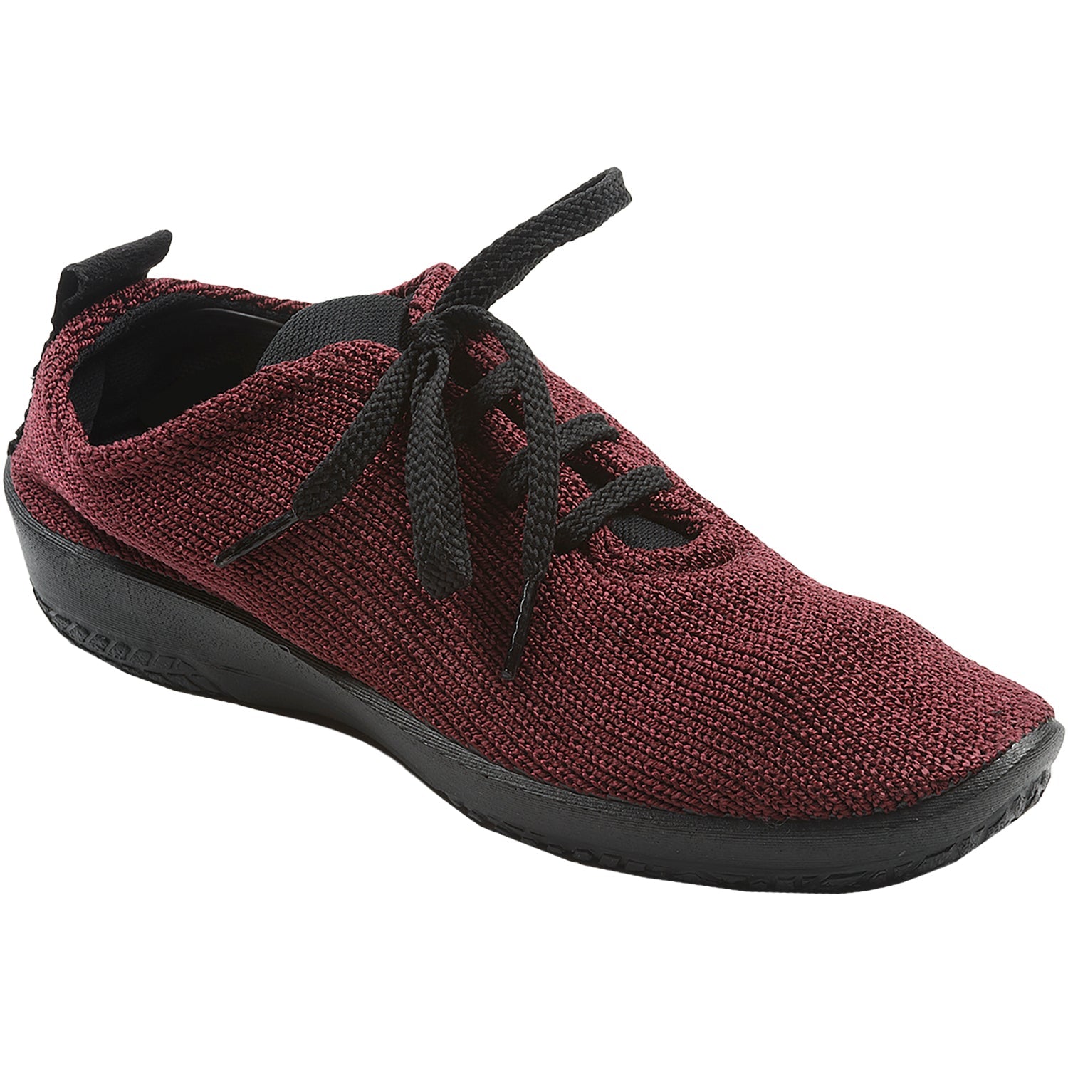 Arcopedico LS Knit Fabric Women's Athleisure Lace Up Shoes Bordeaux