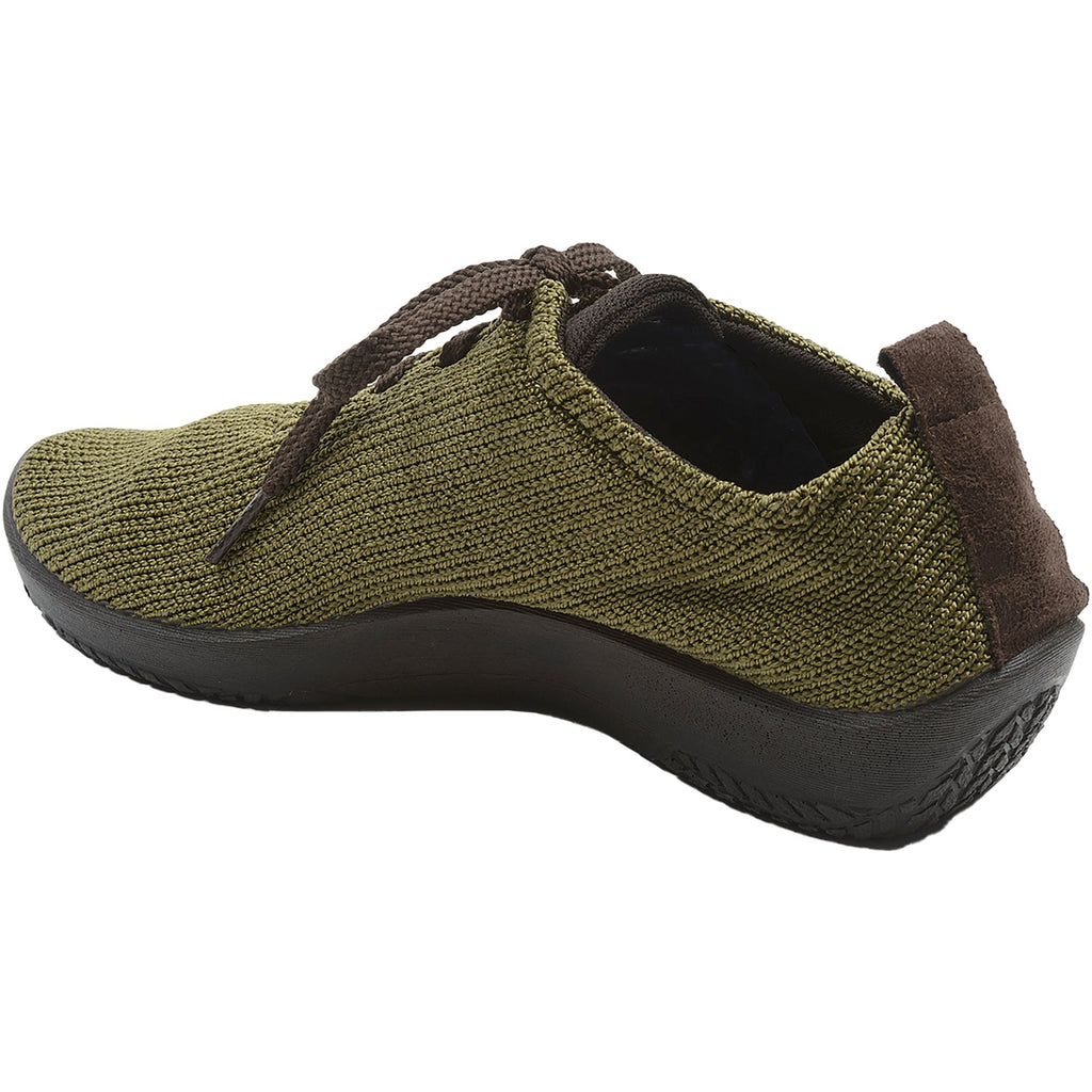 Arcopedico LS Knit Fabric Women's Athleisure Lace Up Shoes Olive