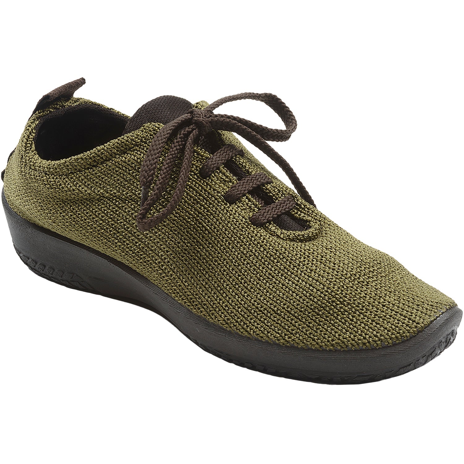 Arcopedico LS Knit Fabric Women's Athleisure Lace Up Shoes Olive