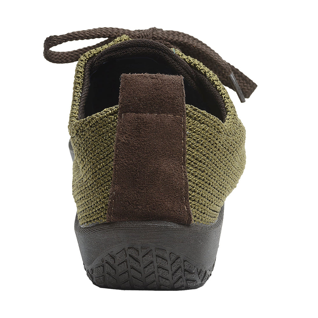 Arcopedico LS Knit Fabric Women's Athleisure Lace Up Shoes Olive