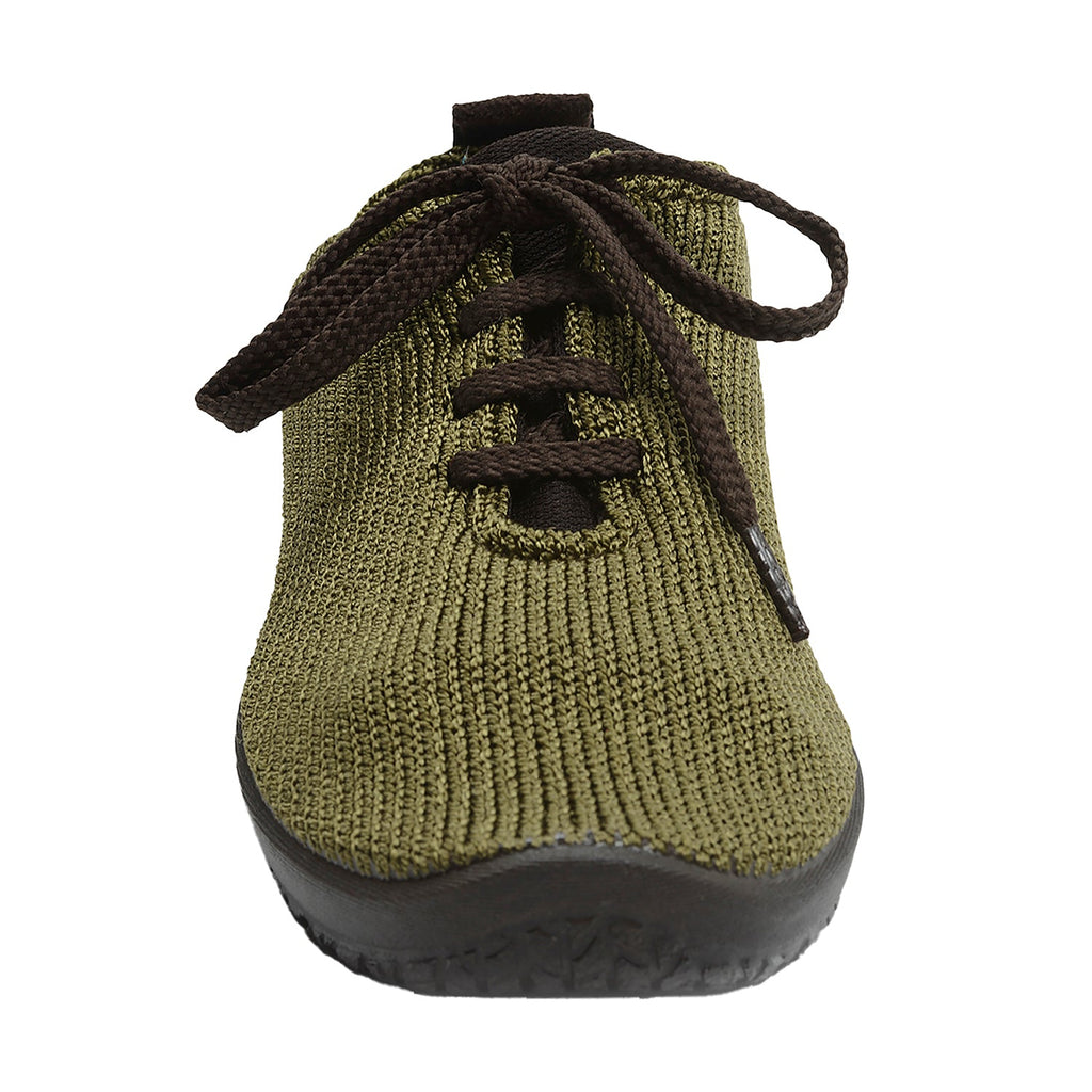 Arcopedico LS Knit Fabric Women's Athleisure Lace Up Shoes Olive
