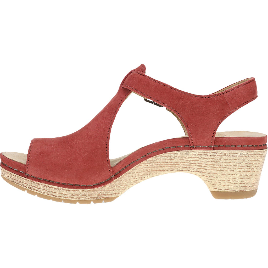 Dansko Laverne Women's Sandals Heels Paprika Nubuck