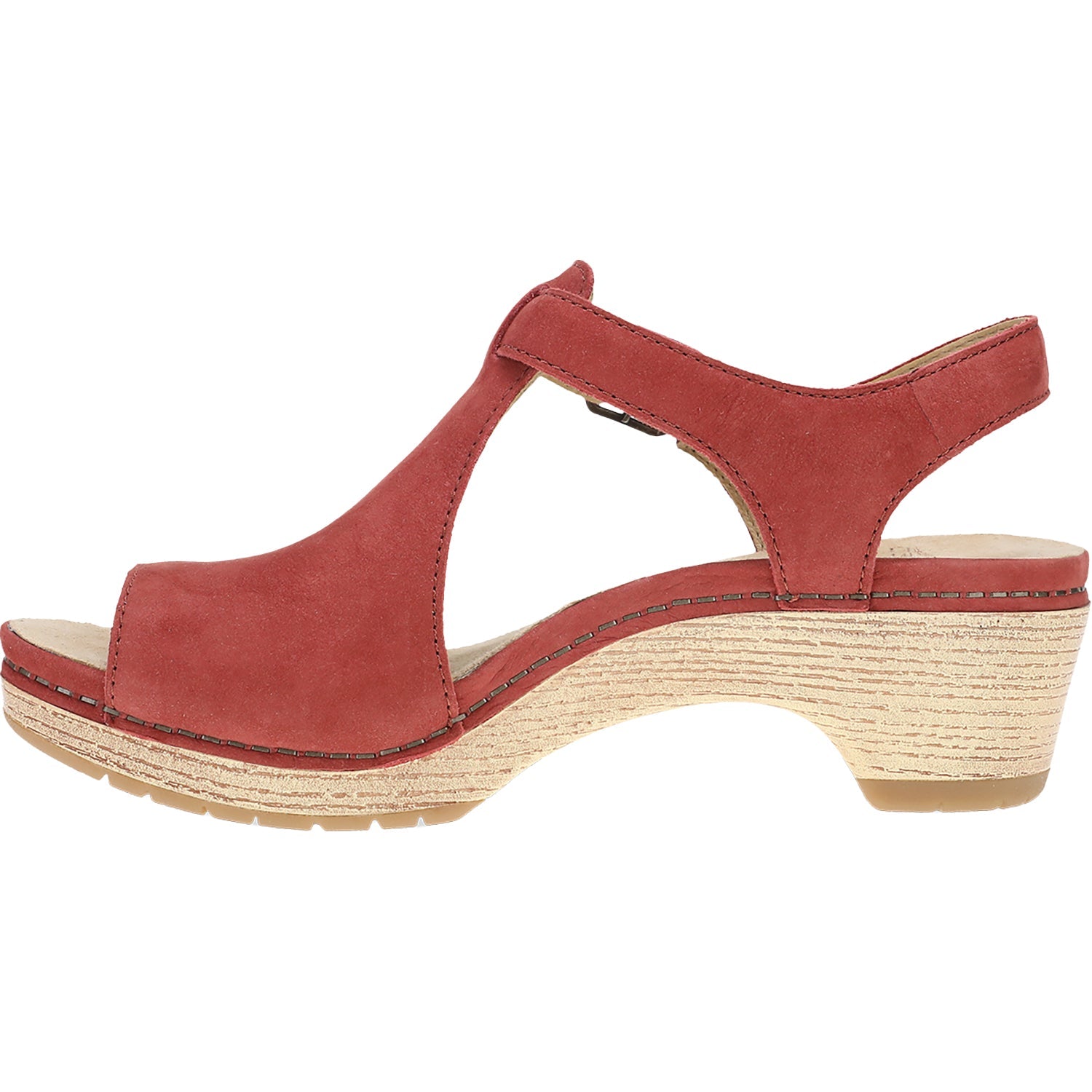 Dansko Laverne Women's Sandals Heels Paprika Nubuck