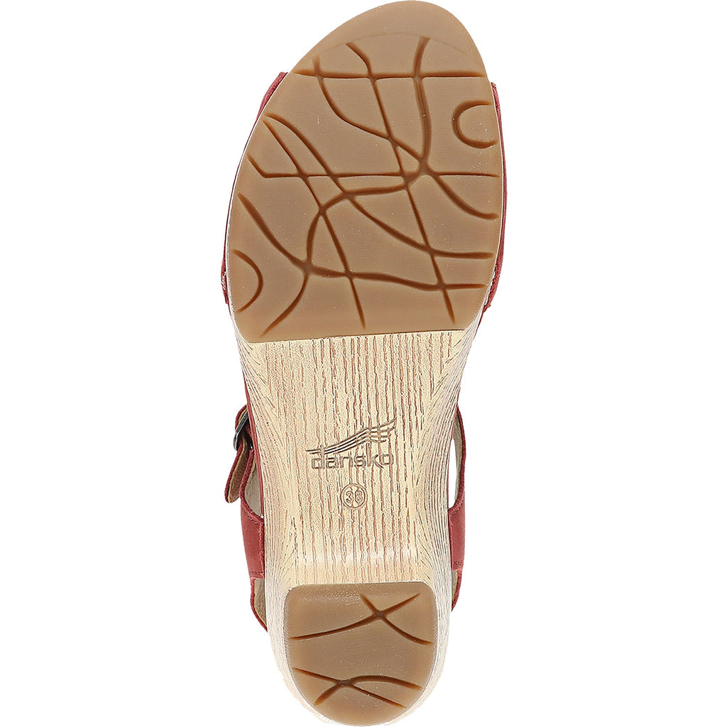 Dansko Laverne Women's Sandals Heels Paprika Nubuck