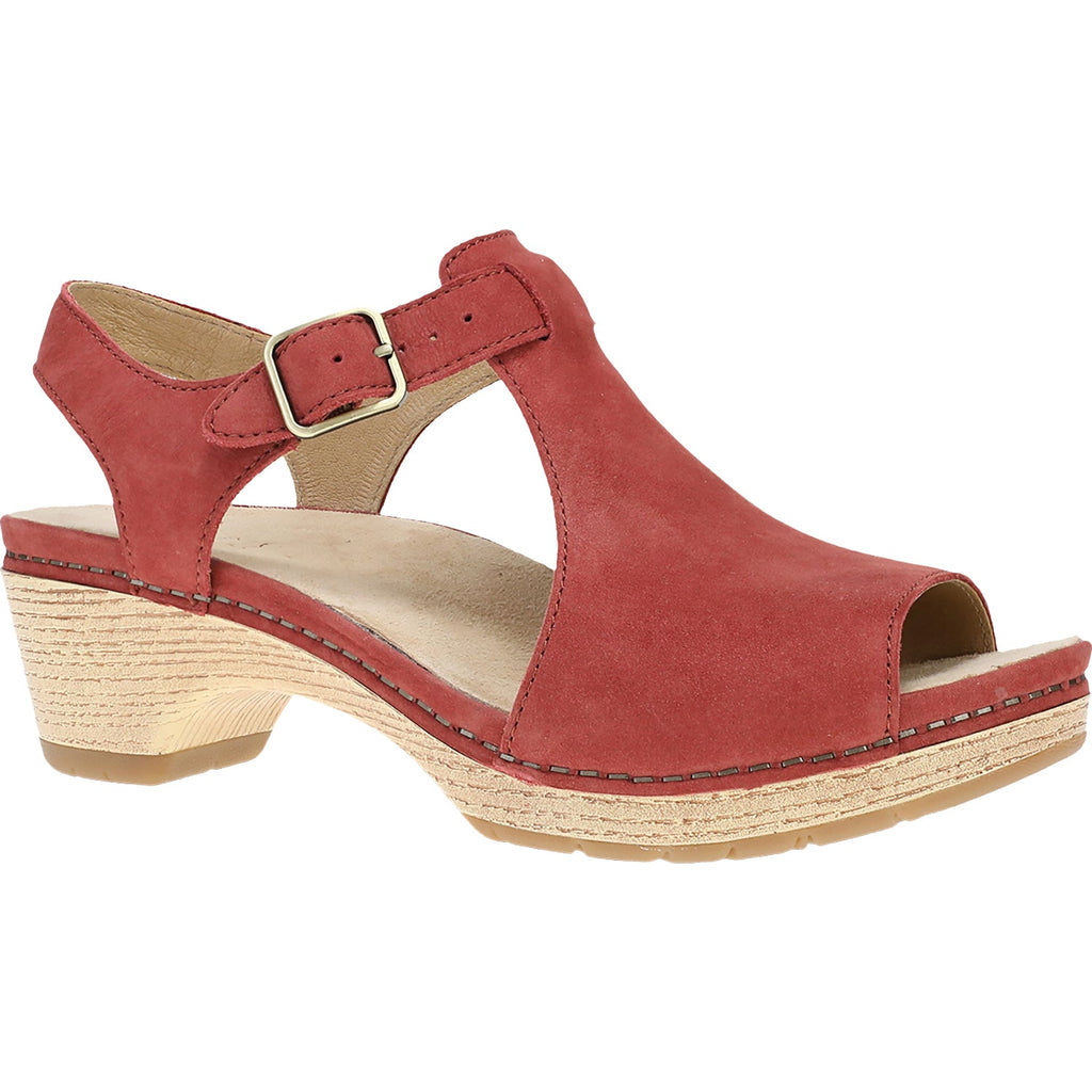 Dansko Laverne Women's Sandals Heels Paprika Nubuck