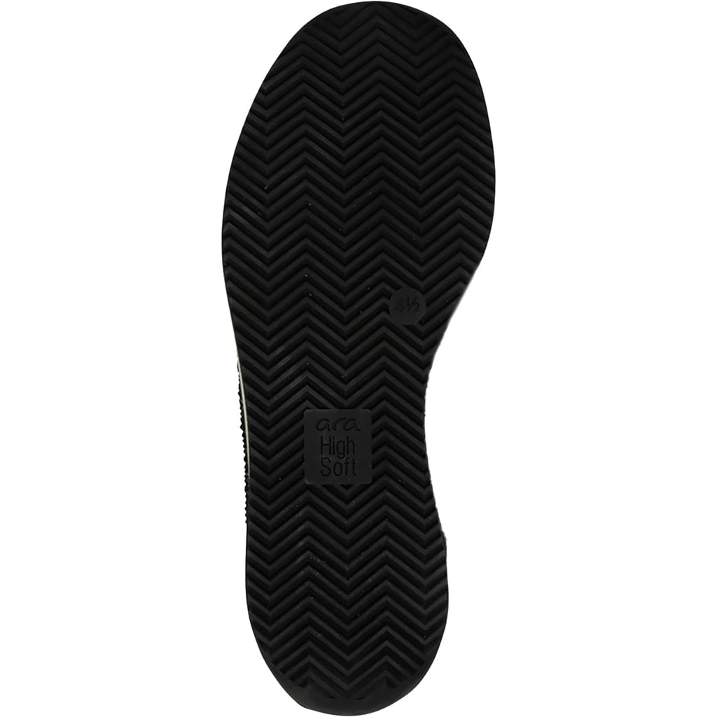 Ara Lisbon Wovenstretch With Sparkle Women's Athletic Athleisure Shoes Slip Ons Black/White