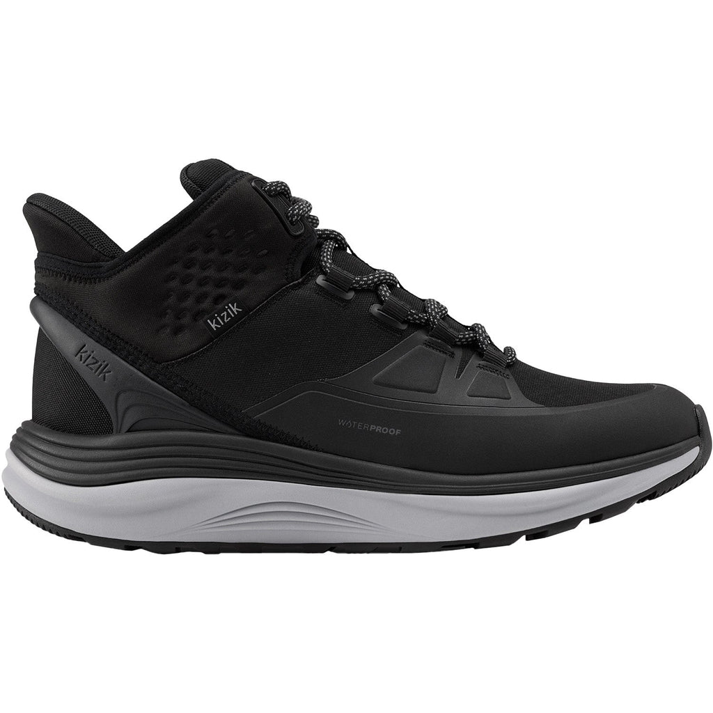 KIZIK London All Terrain Mid Waterproof Men's Athletic Shoes Trail/Hiking Black/Alloy