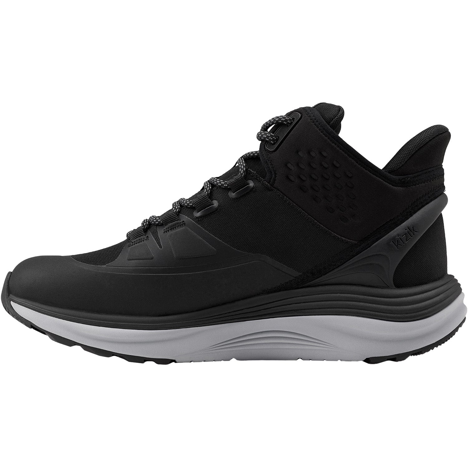KIZIK London All Terrain Mid Waterproof Men's Athletic Shoes Trail/Hiking Black/Alloy