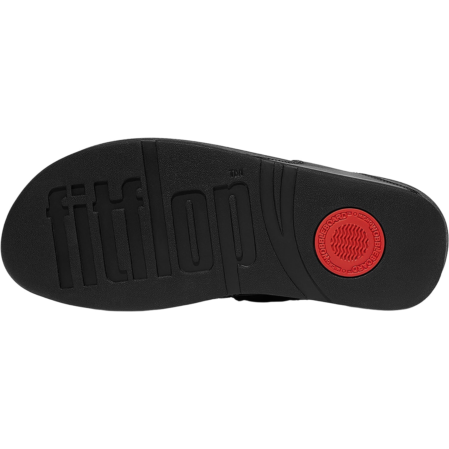 FitFlop Lulu Square-Chain Toe-Post Sandal Women's Thong Sandals Black