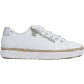 Rieker M2940-81 Women's Sporty Lace Up Shoes Sportweiss/Argento/Weiss