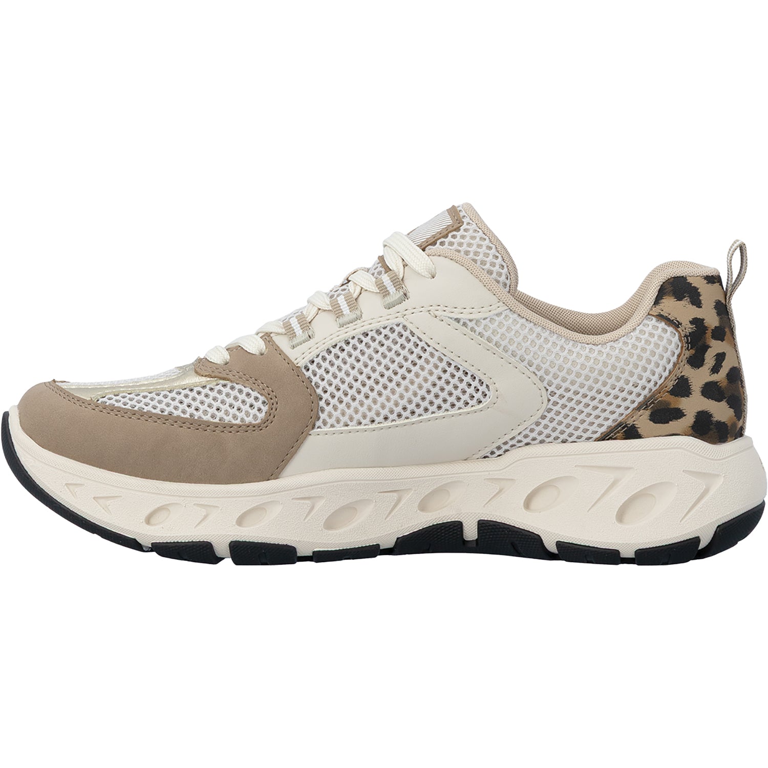 Rieker M6501-60 Edith 01 Women's Hands-Free Sneakers Shell/Pale Gold/Marble/Perle
