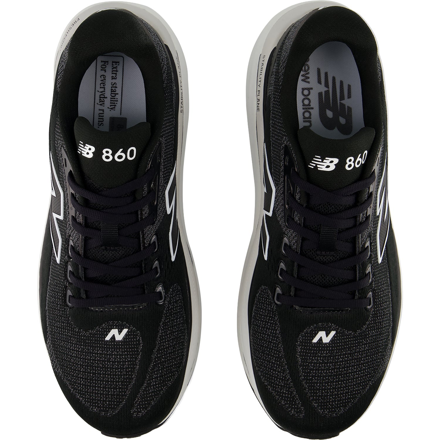 New Balance Fresh Foam X 860v15 (Stability Support) Men's Athletic Shoes Black/White