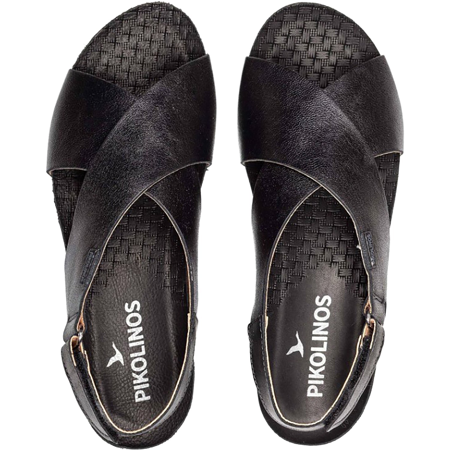 Pikolinos Mahon Cross Strap Women's Wedge Sandals Calcita Leather