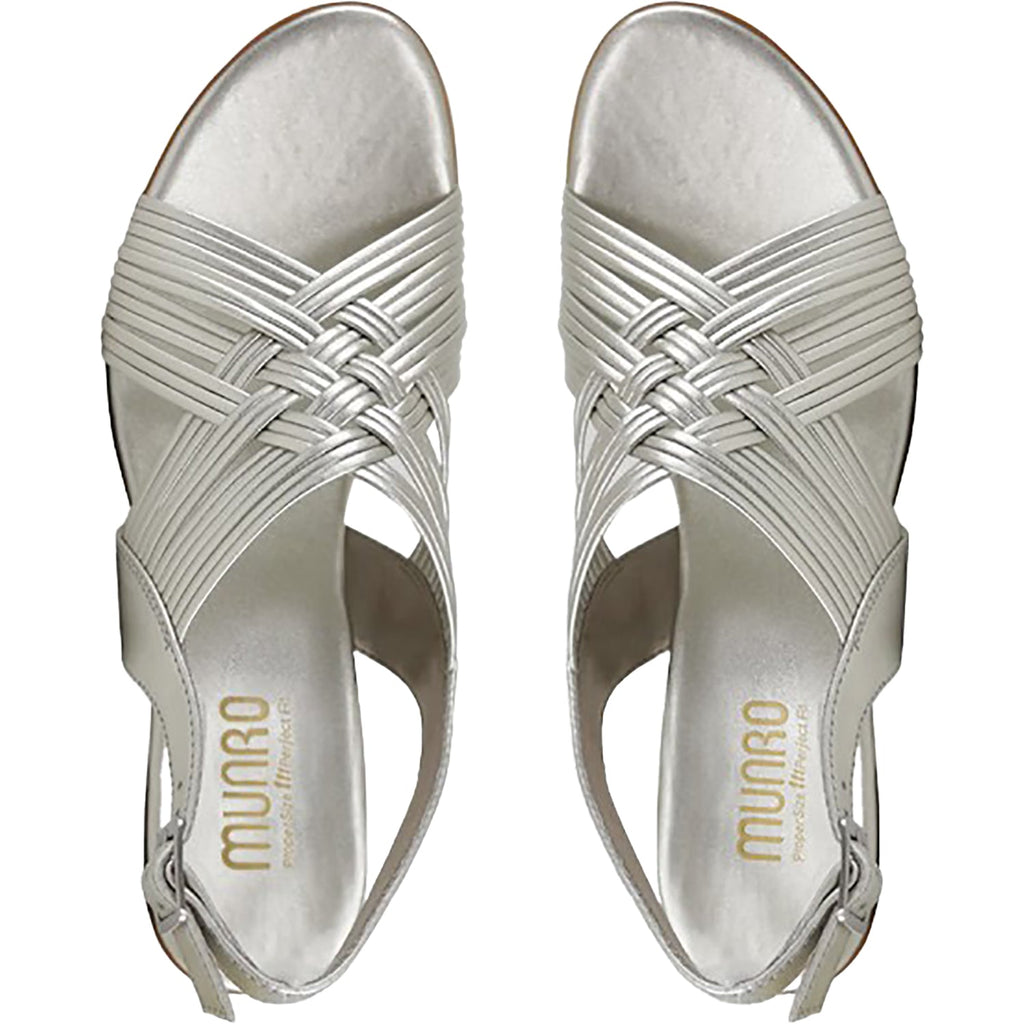 Munro Marianna Women's Dress Sandals Natural Metallic