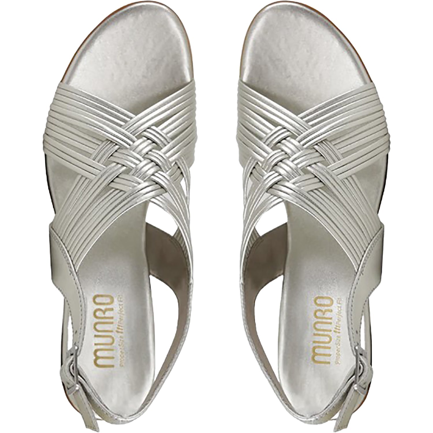 Munro Marianna Women's Dress Sandals Natural Metallic