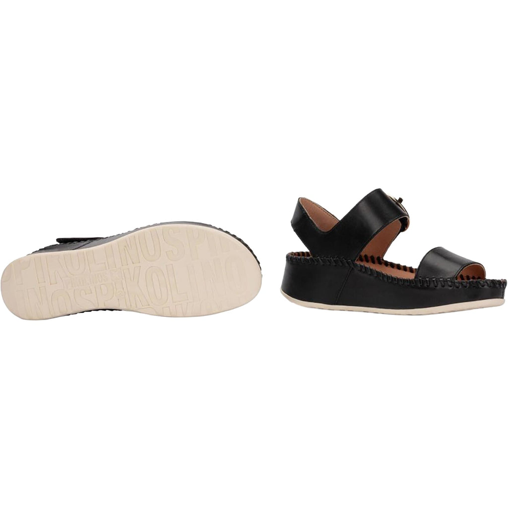 Pikolinos Marina W1C-0709 Women's Wedge Sandals Black