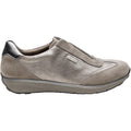 Aetrex Megan Women's Slip Ons Sporty Pewter Metallic Combi Leather