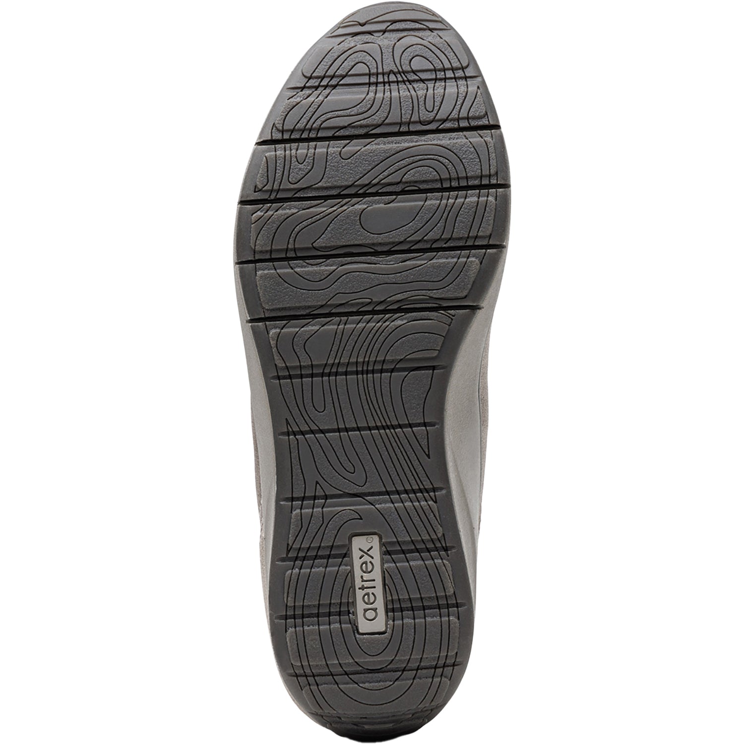 Aetrex Megan Women's Slip Ons Sporty Pewter Metallic Combi Leather