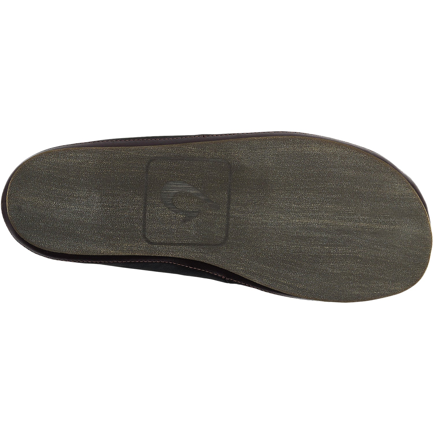 Olukai Moloa Slipper Men's Closed Back Slippers Black/Dark Java Nubuck