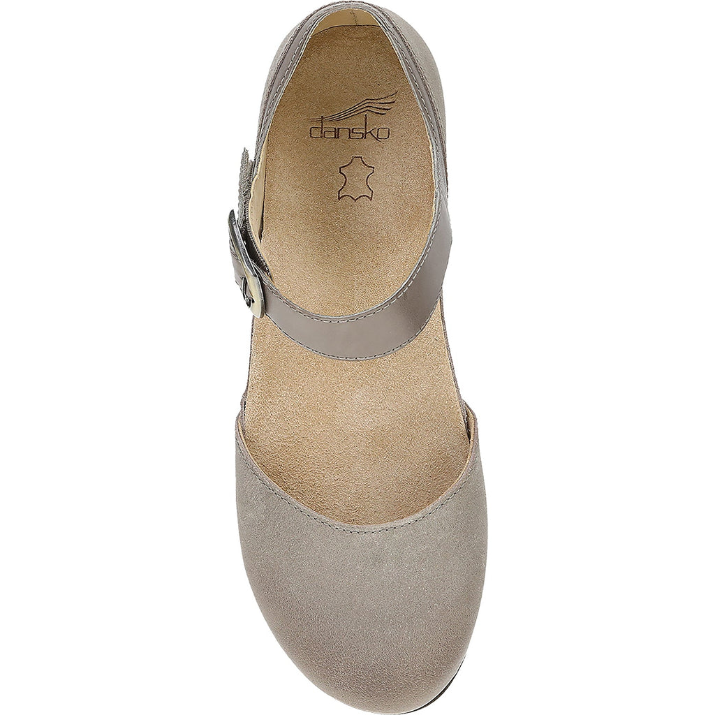 Dansko Mae Women's Mary Jane Traditional Taupe Suede