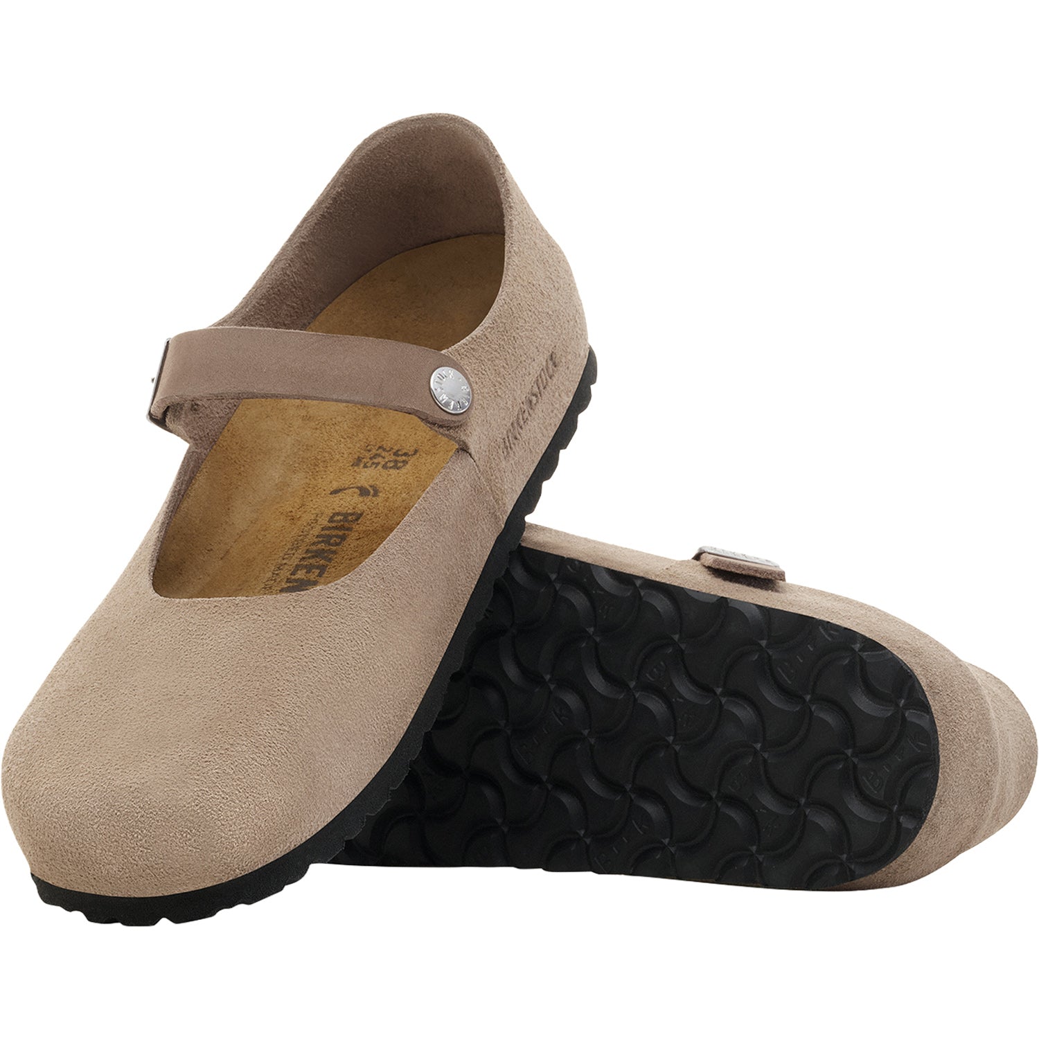Birkenstock Mantova Women's Mary Jane Traditional Taupe Suede