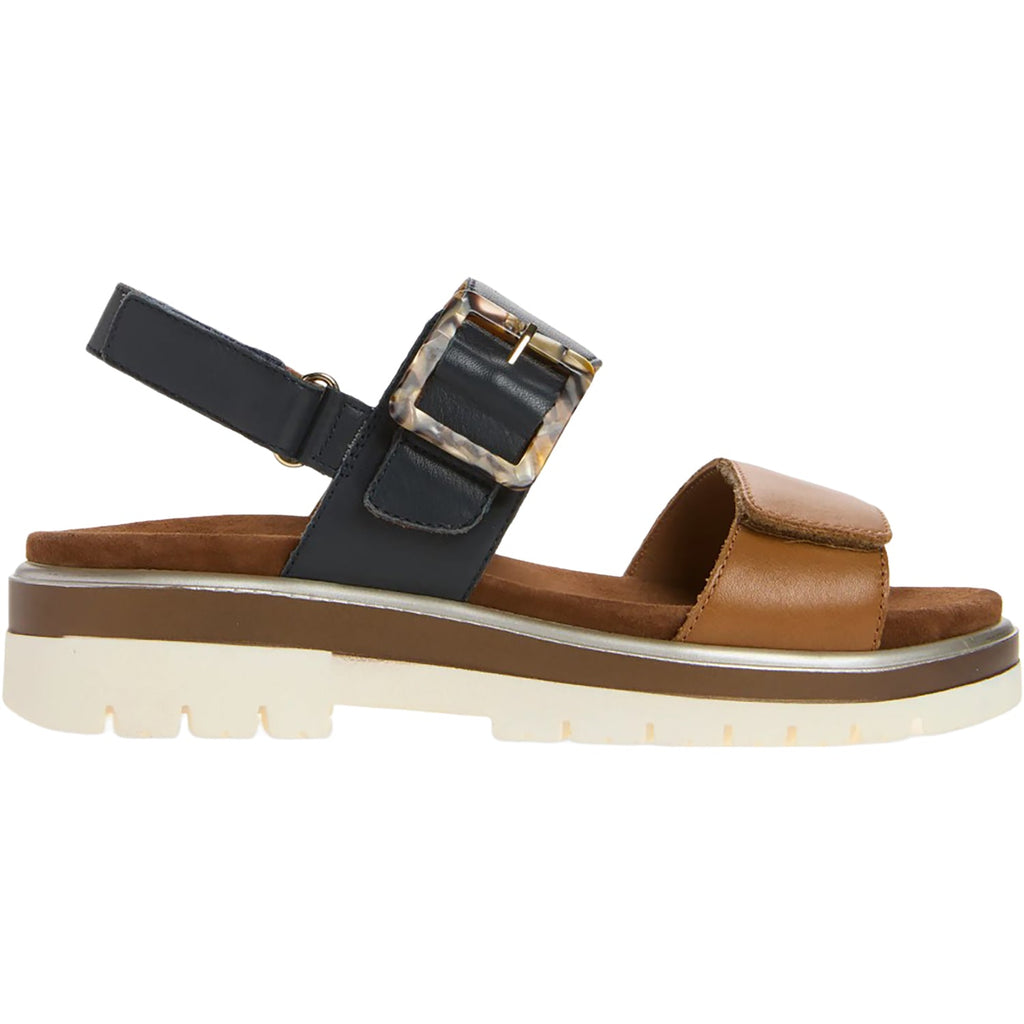 Ara Marbella Women's Sandals Caramel/Navy Calf Leather