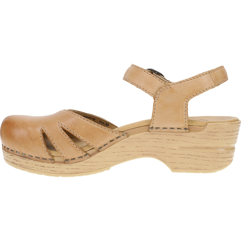 Dansko Margreta Women's Mary Jane Clogs Honey Distressed