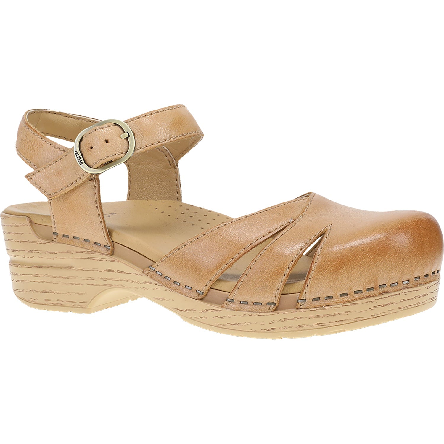 Dansko Margreta Women's Mary Jane Clogs Honey Distressed