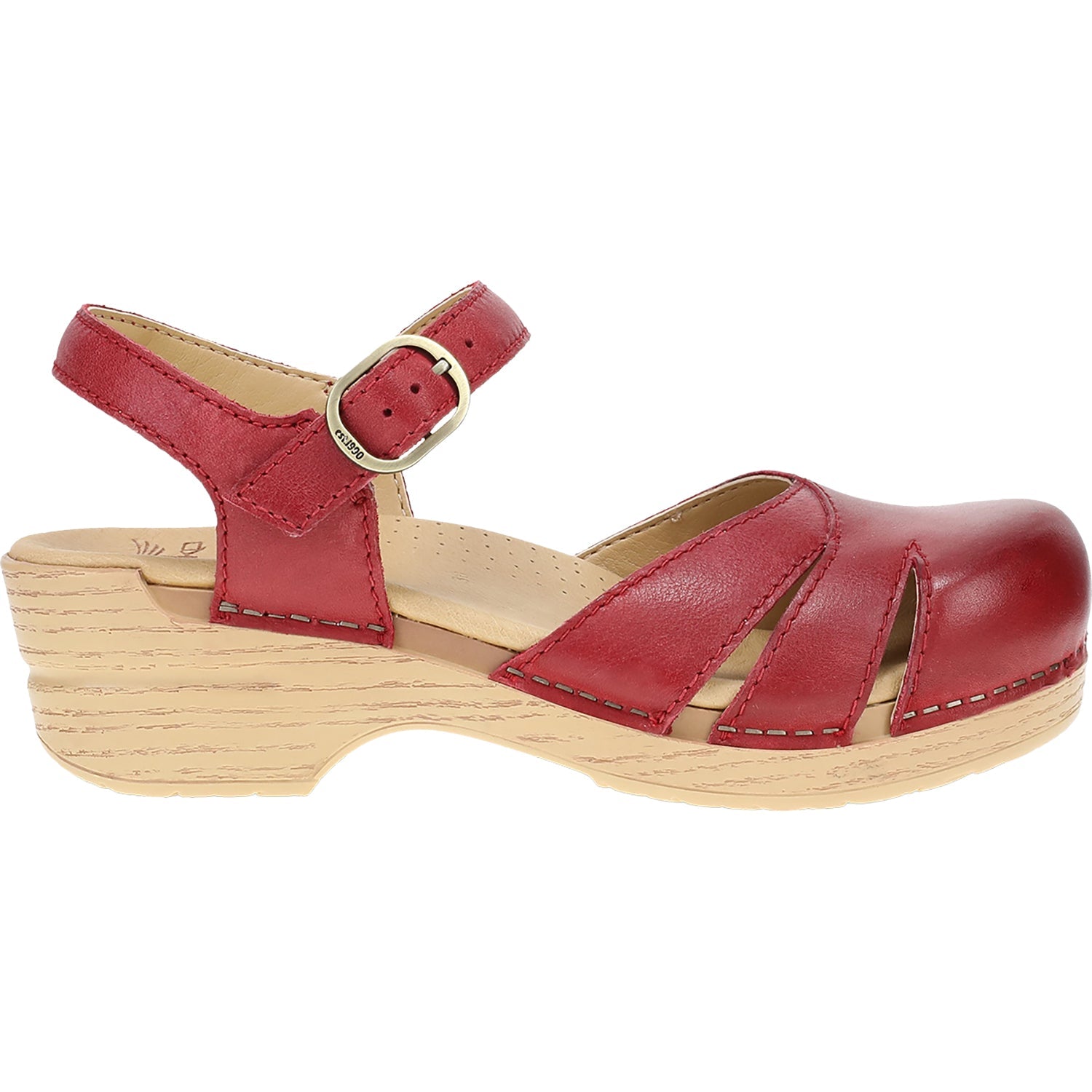 Dansko Margreta Mary Jane Clog Women's Casual Shoes Red