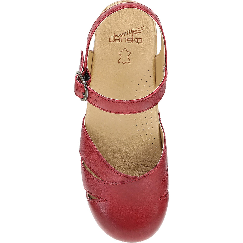 Dansko Margreta Mary Jane Clog Women's Casual Shoes Red