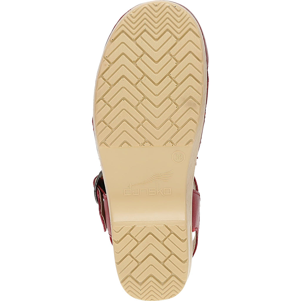Dansko Margreta Mary Jane Clog Women's Casual Shoes Red