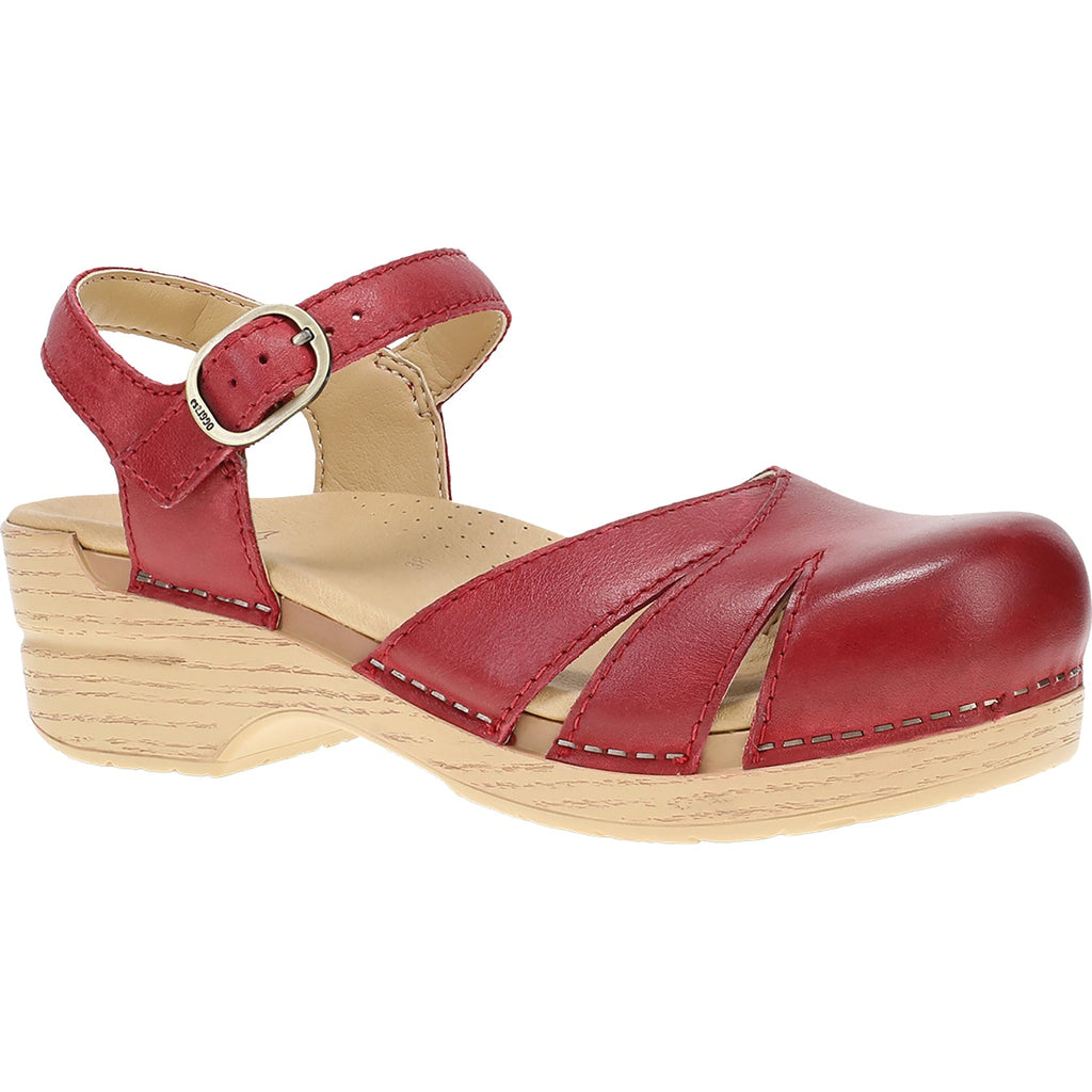 Dansko Margreta Mary Jane Clog Women's Casual Shoes Red