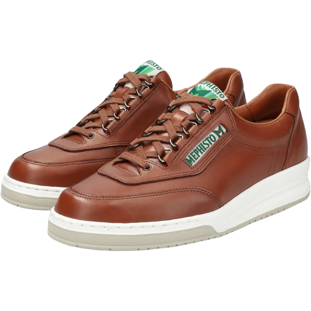 Mephisto Match Men's Lace Up Shoes Hazelnut/White