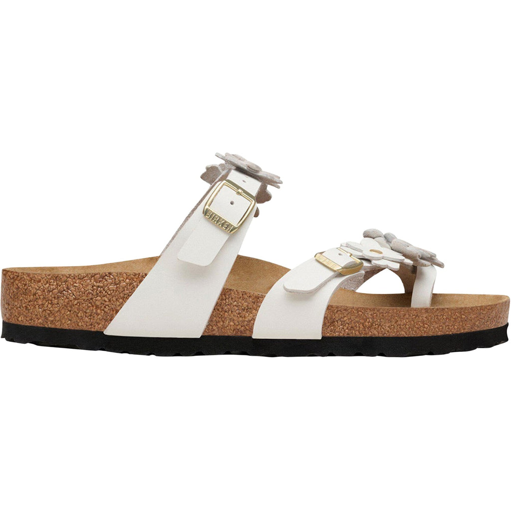 Birkenstock Mayari Flowers Women's Sandals White Leather