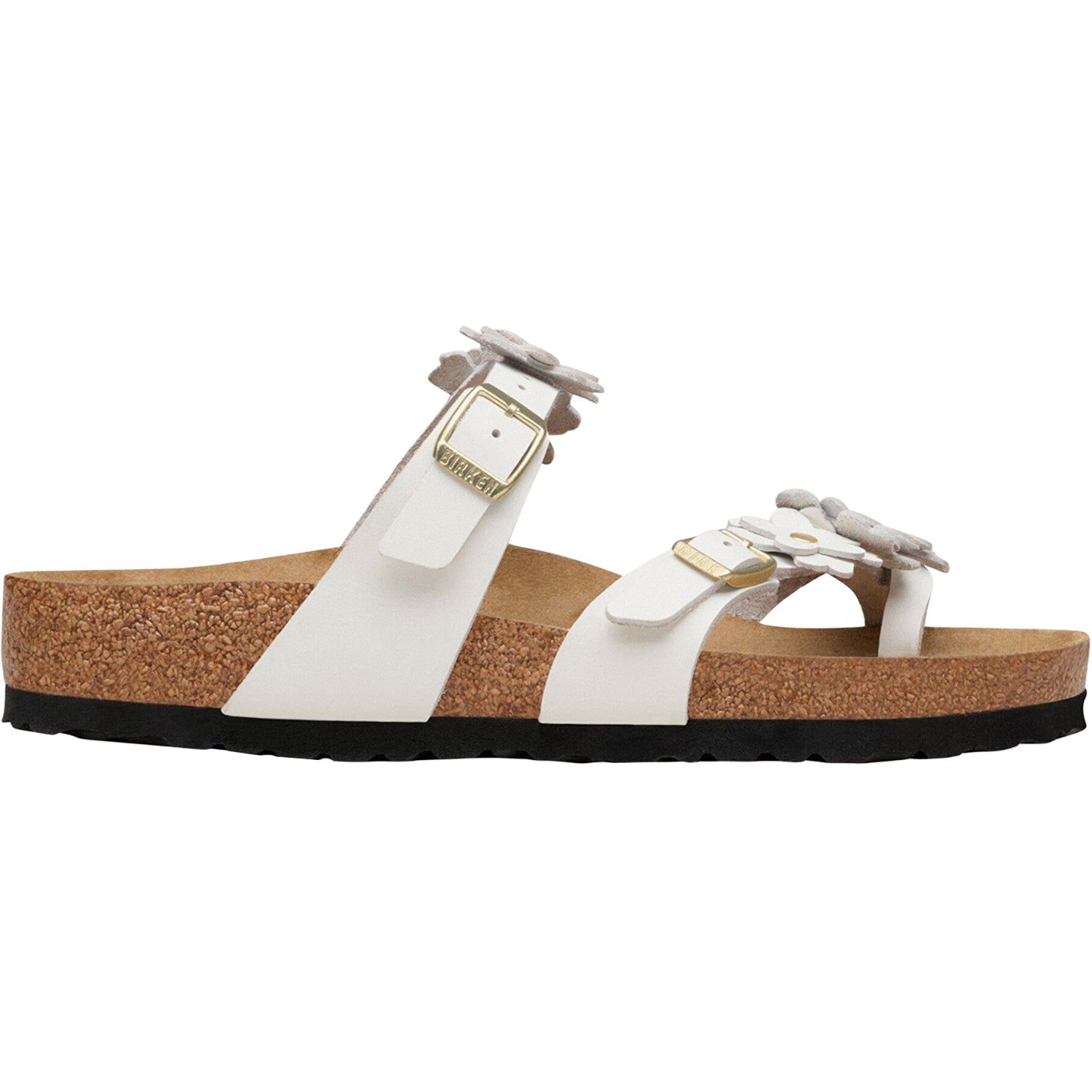 Birkenstock Mayari Flowers Women's Sandals White Leather