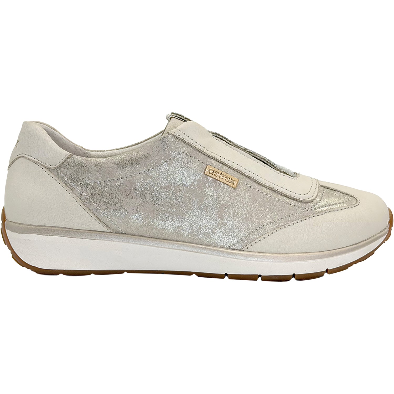 Aetrex Megan Women's Slip Ons Sporty Champagne
