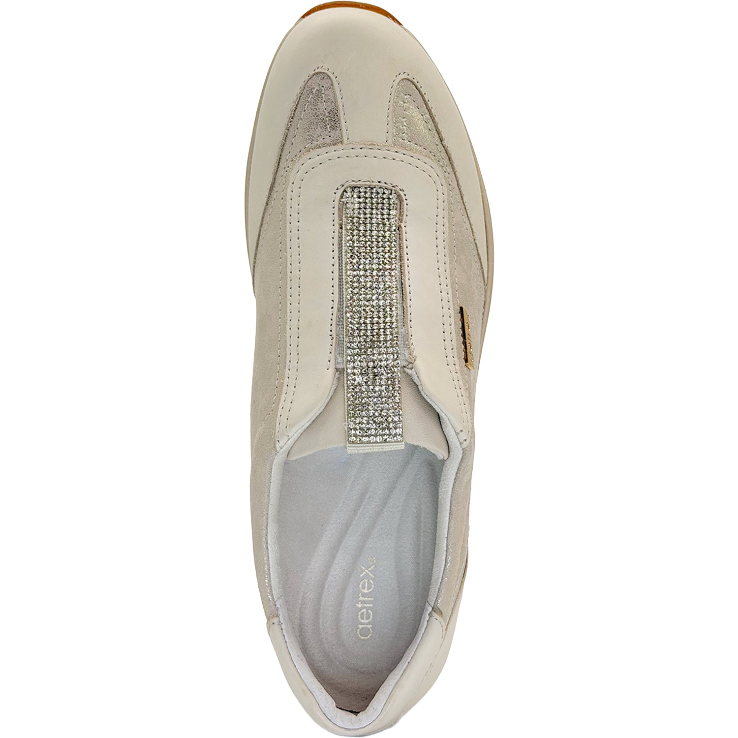 Aetrex Megan Women's Slip Ons Sporty Champagne