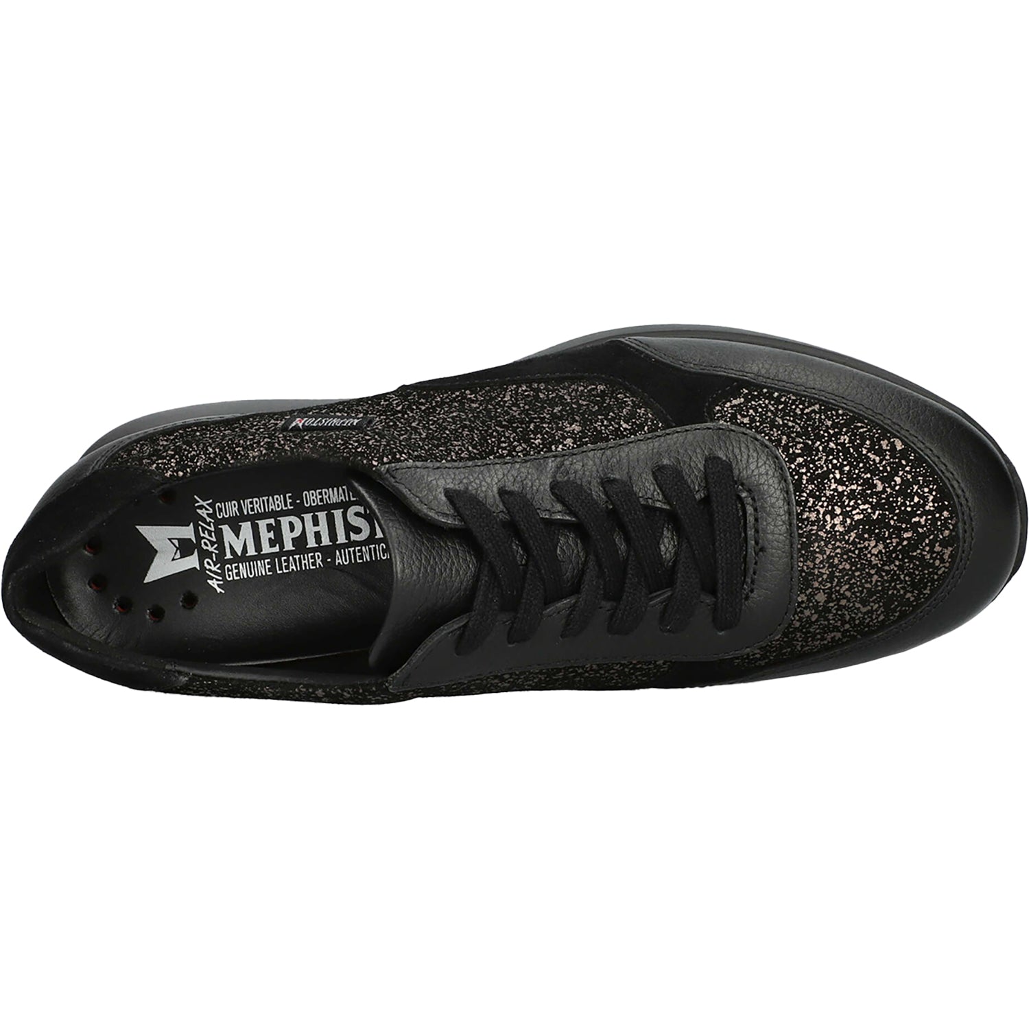 Mephisto Mendy Ceulan Women's Sporty Lace Up Shoes Black Ceulan