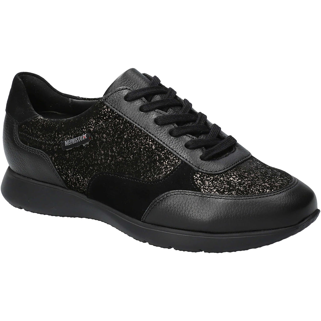Mephisto Mendy Ceulan Women's Sporty Lace Up Shoes Black Ceulan