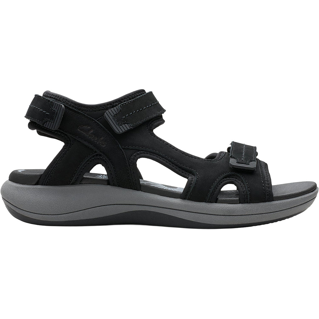 Clarks Mira Free Women's Outdoor Sandals Black Nubuck
